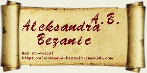 Aleksandra Bežanić vizit kartica